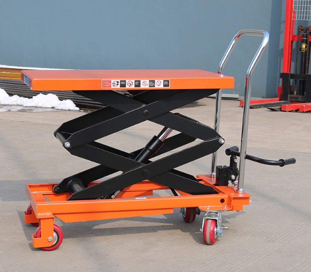 TF35S double scissor portable manual lifting table